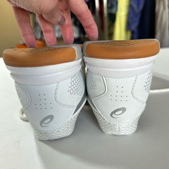 ASICS Women's GEL-Rocket 8 Volleyball Shoes White/Silver Size 10.5 - Picture 9 of 14